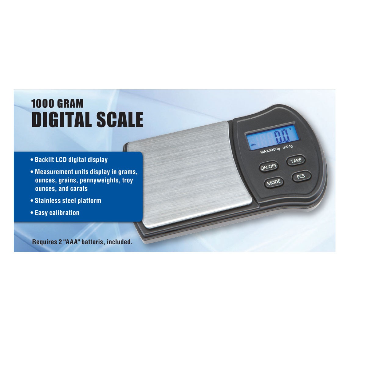 Cân điện tử Cen-Tech 1000 Gram Digital Scale