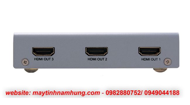 Bộ chia 4 cổng HDMI chuẩn 2K, 4K cho tivi Dtech DT 7144