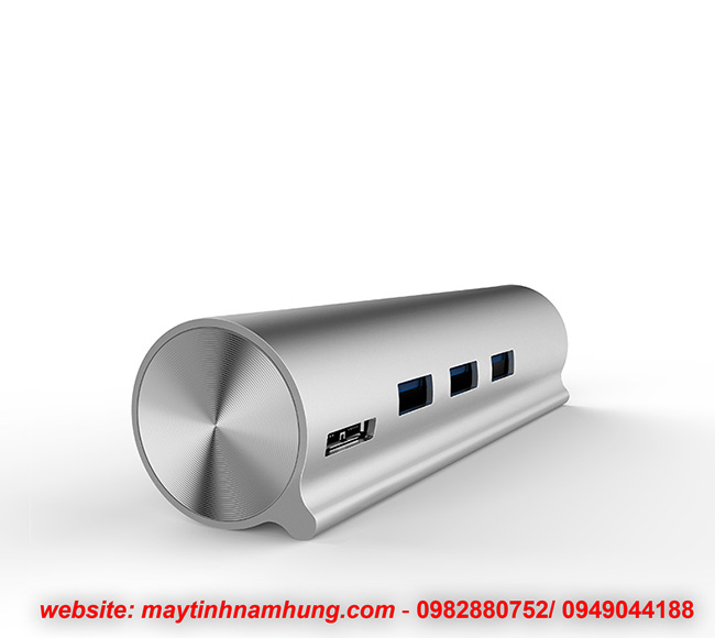 Bộ chia USB type C cho Macbook 12 tích hợp cổng LAN gigabit Unitek Y3095