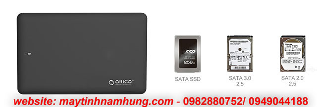 Box chuyển ổ cứng laptop thành ổ cứng di động Orico 2599US3