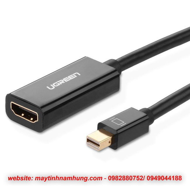 Cáp chuyển Mini DisplayPort to HDMI Ugreen 10461 cho Apple Macbook, Macbook Pro, iMac, Macbook Air, Mac, Microsoft Surface Pro