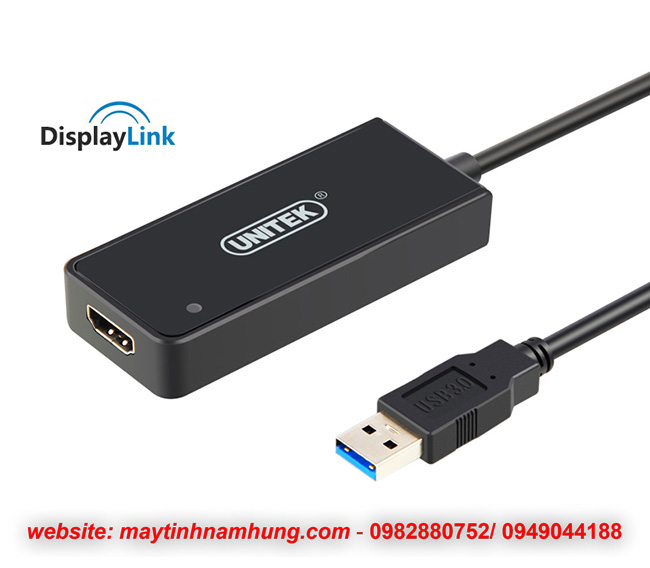 Cáp chuyển đổi USB 3.0 to HDMI mở rộng thêm nhiều màn hình UNITEK Y3702