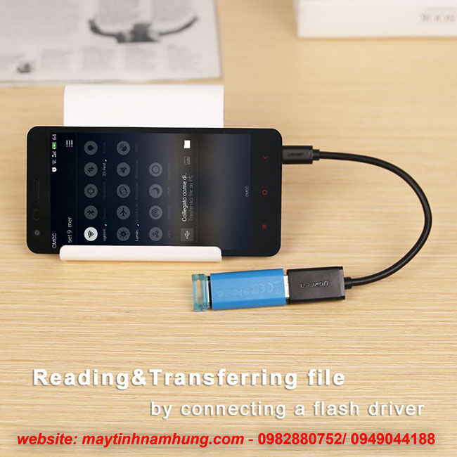 Cáp USB otg kết nối tay game, phím chuột với smartphone