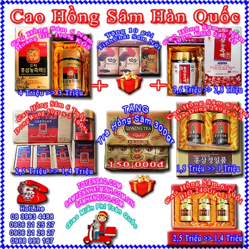 Cao hồng sâm hàn quốc