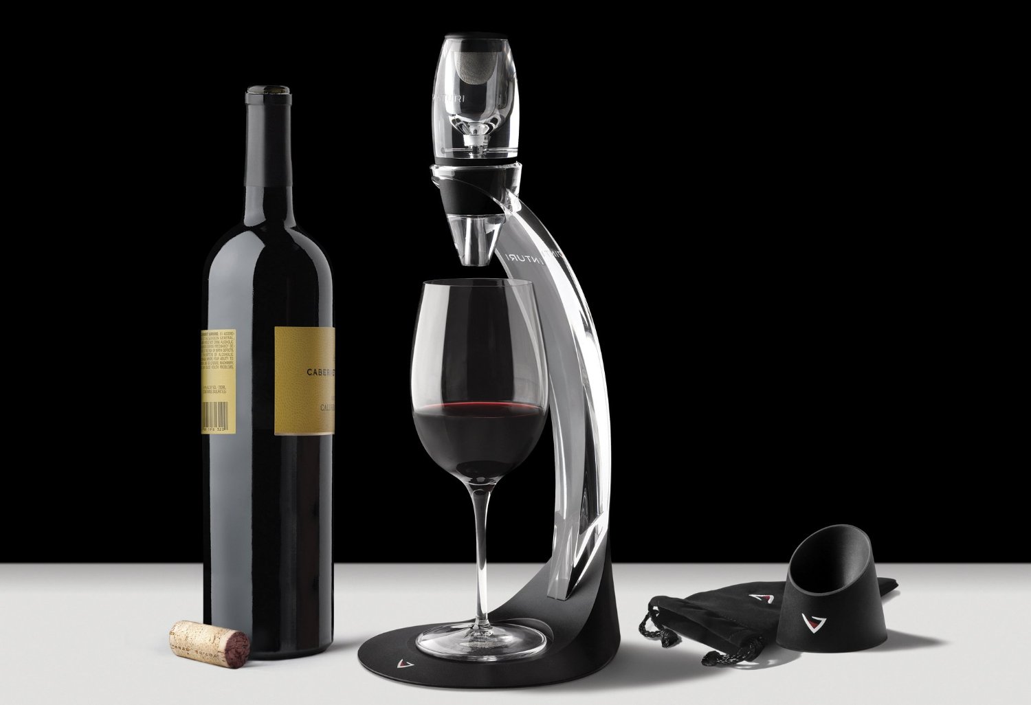 Bộ lọc rượu vang sang trọng Vinturi Deluxe Red Wine Aerator Set