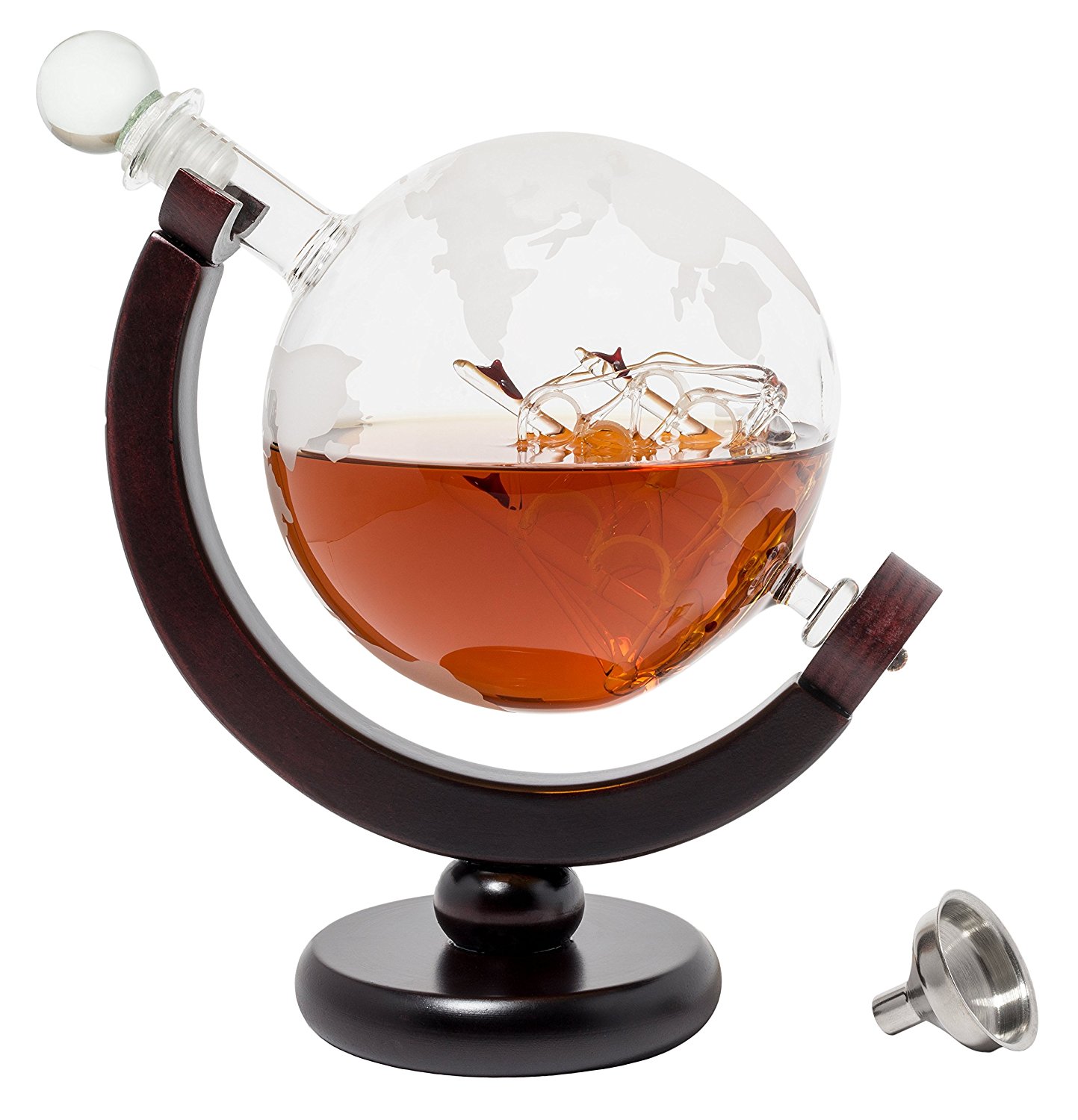 Bình đựng rượu hình địa cầu BarMe Globe Whiskey Decanter 850 ml