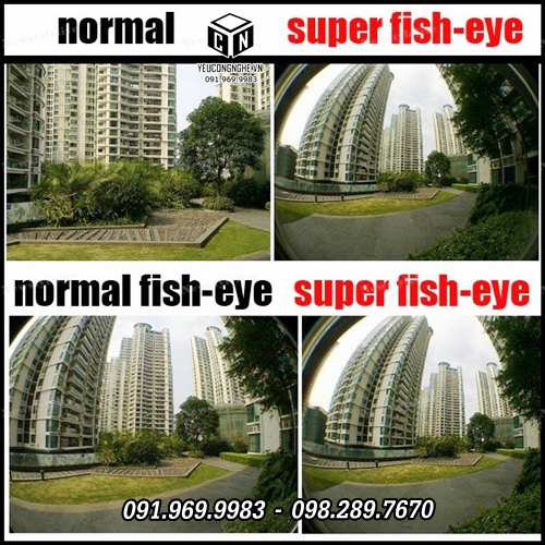 Ống kính fisheye lens 185 độ đa năng cho smartphone, tablet hiệu ứng mắt cá