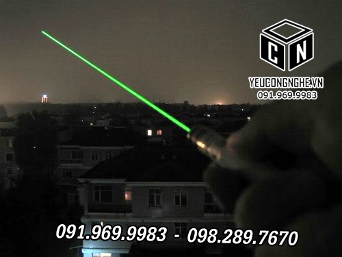 Bút laser cầm tay tia chiếu xanh siêu mạnh giá rẻ tại Hà Nội