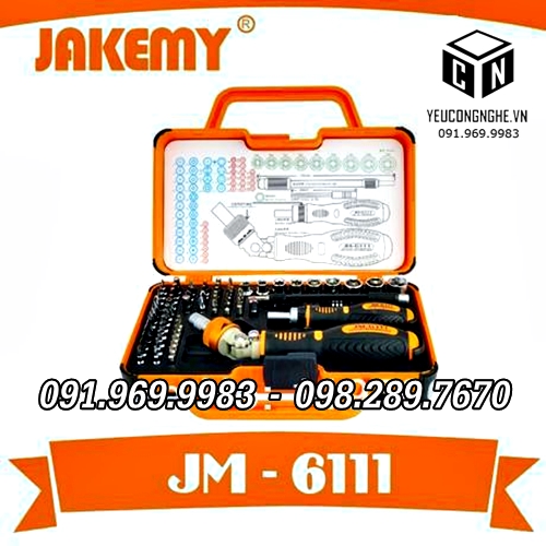 Bộ dụng cụ sửa chữa kèm hộp đựng chuyên nghiệp 69 trong 1 JM-6111