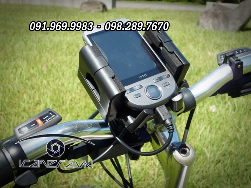 Giá đỡ điện thoại trên ghi-đông/tay lái xe đạp, xe máy xoay 360 độ