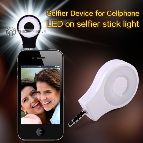 Đèn led selfie cho điện thoại smartphone 8 bóng HF0802