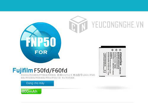 Pin cho máy ảnh Fujifilm FNP50 Pisen