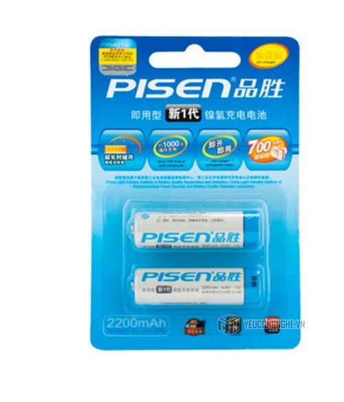 Pin AA Pisen 2200mAh bộ 2 viên PS-002