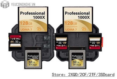 Hộp đựng thẻ nhớ CF, SD, QXD, Micro SD Memory Card Box Lynca KH-5
