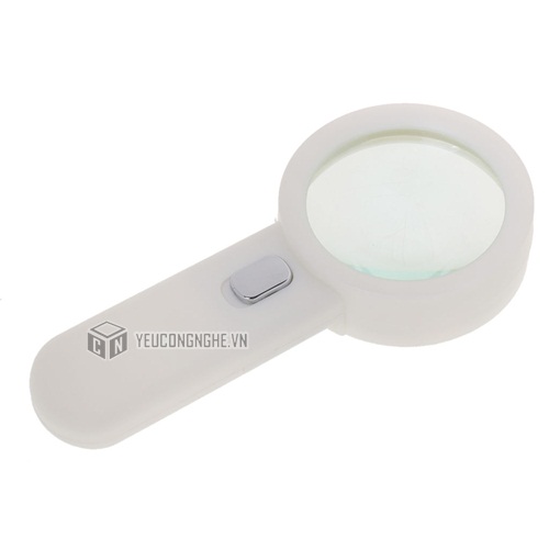 Kính lúp 10x cầm tay Handheld Magnifying Glass 10 bóng LED MG-10X