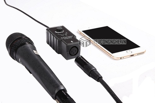 Thiết bị kết nối mic thu âm cổng XLR vào smartphone SmartRig Audio Adapter hãng Saramonic