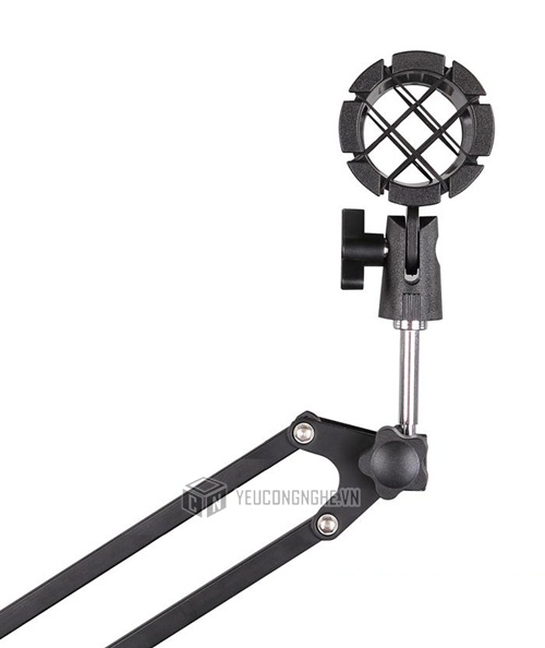 Đầu boom mic gắn giữ mic trên boom, chân đỡ mic Microphone holder support MH-01