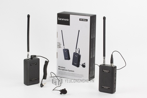 Mic song phin thu âm gài áo không dây SR-WM4C VHF Wireless Microphone Saramonic