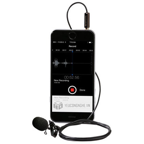 Mic thu âm gài áo Lavalier Microphone cho điện thoại, iPhone, iPad, Android SR-LMX1