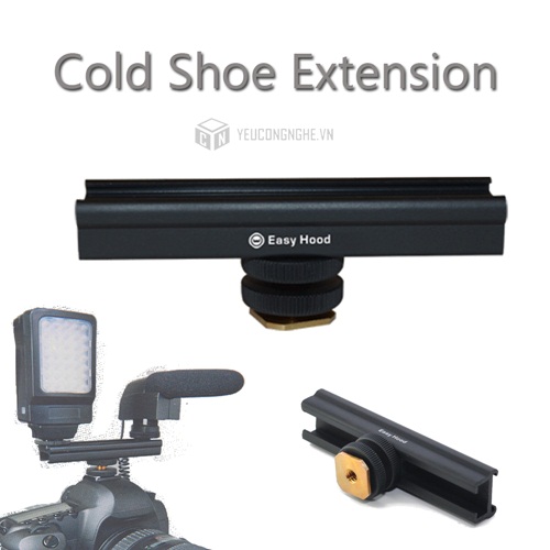 Gá cài thêm phụ kiện cho máy ảnh dạng trượt Cold shoe extension 20cm
