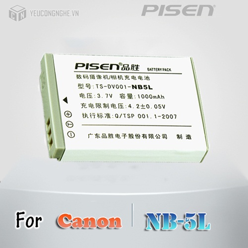 Pin cho máy ảnh Canon NB5L Pisen