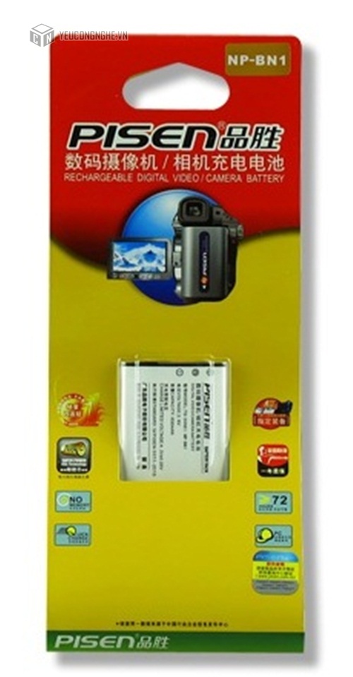 Pin cho máy ảnh Sony NP-BN1 Pisen