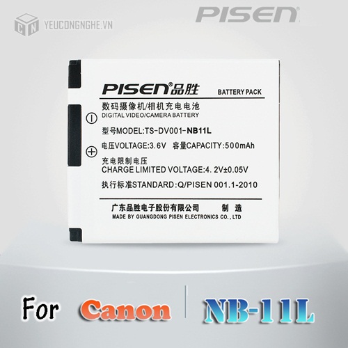 Pin cho máy ảnh Canon NB11L Pisen