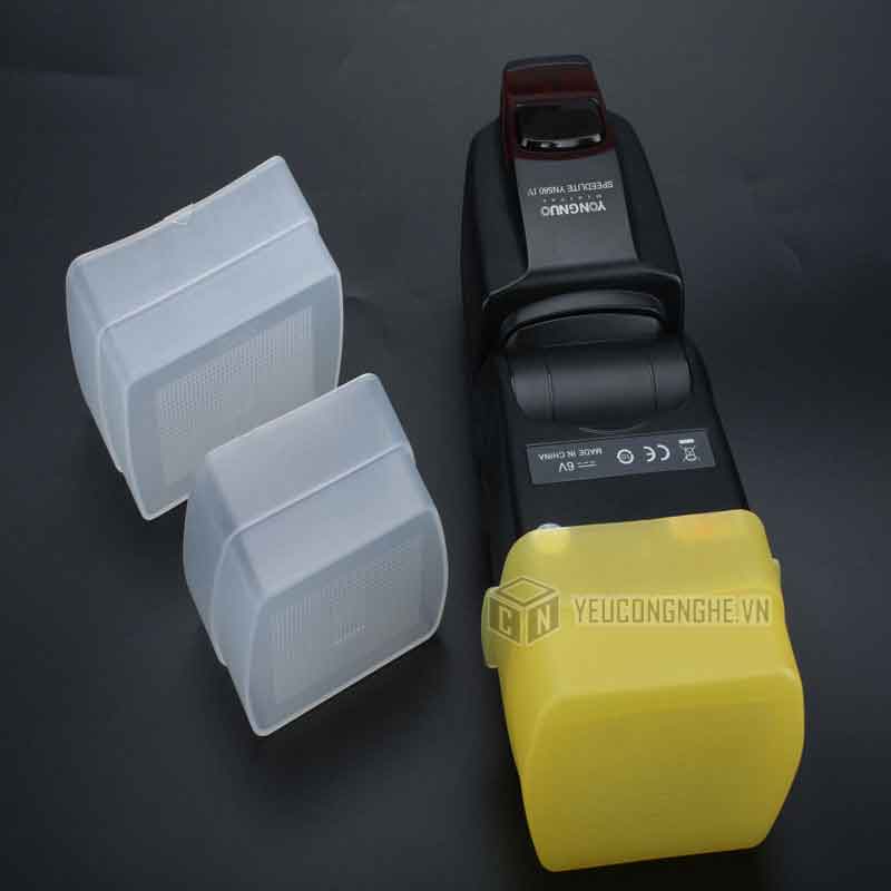 Tản sáng flash Softbox Diffuser Cap màu vàng cỡ to DC-Y01