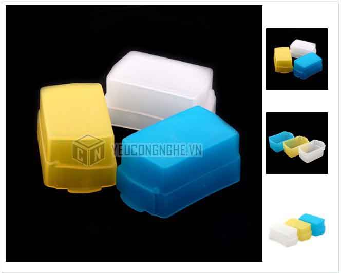 Tản sáng flash Softbox Diffuser Cap màu vàng cỡ to DC-Y01