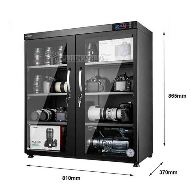 Tủ chống ẩm chính hãng cho thiết bị quay chụp  ANDBON AD-250S 235 lít
