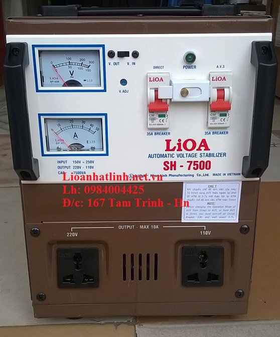 Điện tử, điện lạnh: bán ổn áp lioa 7.5kva giá rẻ bảo hành 4 năm 7sh_m1