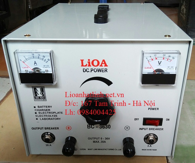 Bộ nguồn đèn led 12v - 24v - 30a - 300w lioa