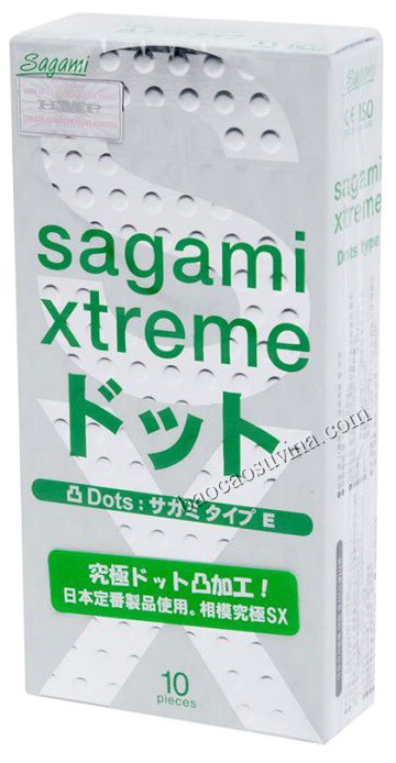 Bao cao su Sagami Xtreme Dots Type - Siêu mỏng và gai gân