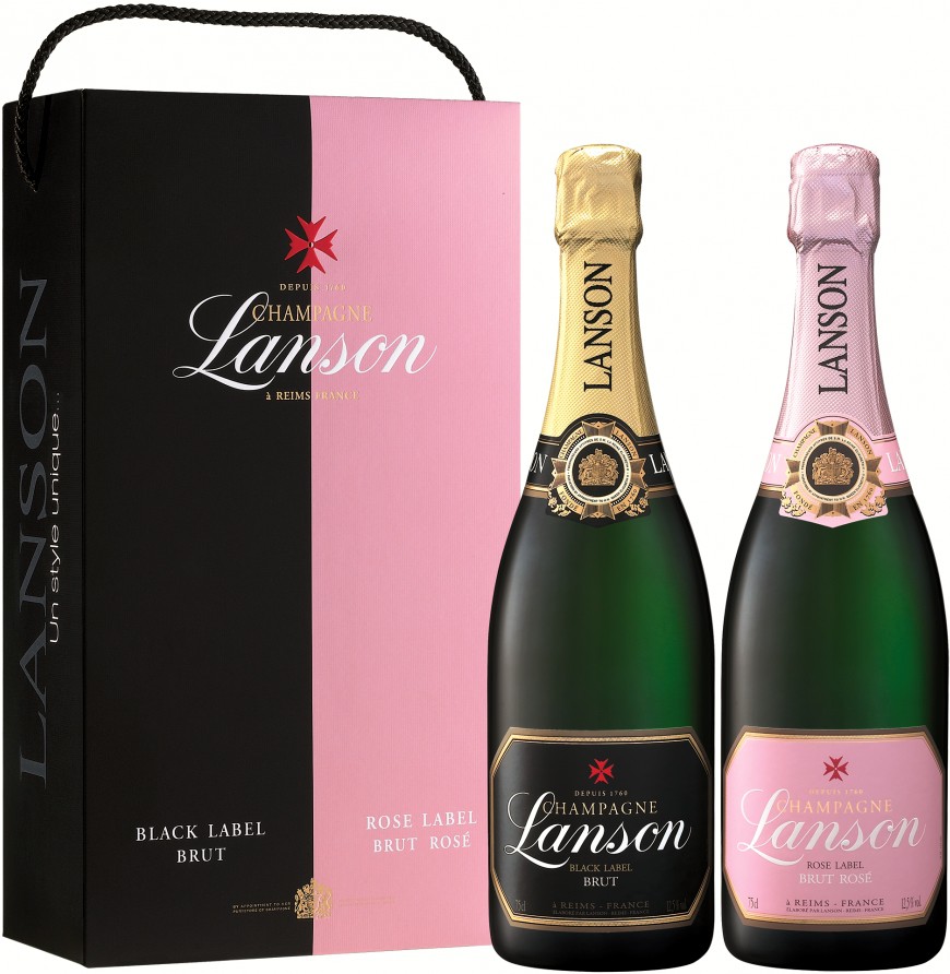 Bán rượu Champagne Lanson Rose Label (Brut)