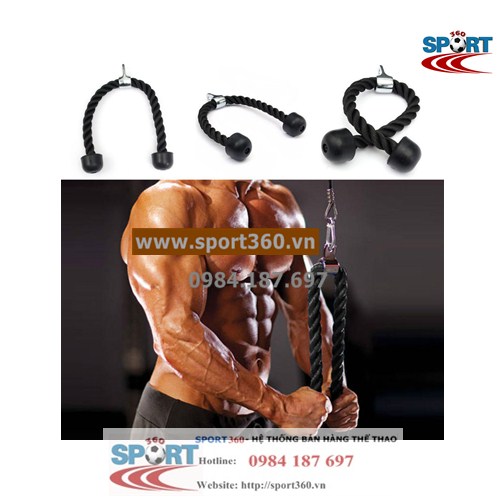 Dây thừng tập tay tricep rope
