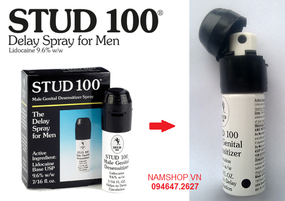 Chai xịt kéo dài thời gian quan hệ lâu hơn stud 100 spray