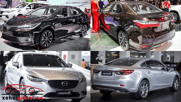 So sánh xe Toyota Corolla Altis và Mazda 6