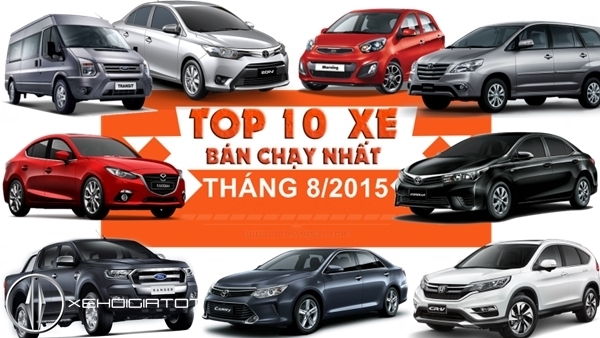top 10 xe ban chay thang 8/2015