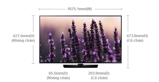 Tivi Led Samsung UA48H5100AK, Tivi Smart Samsung 40 inch, tivi online các loại, đảm bảo uy tín