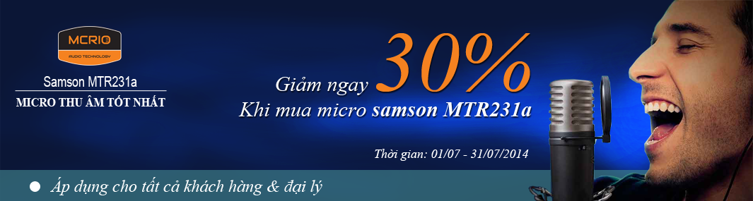 MTR231 micro thu âm tốt nhất của hãng Samson