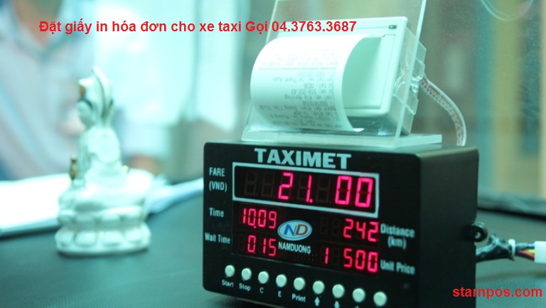 máy in hóa đơn xe taxi