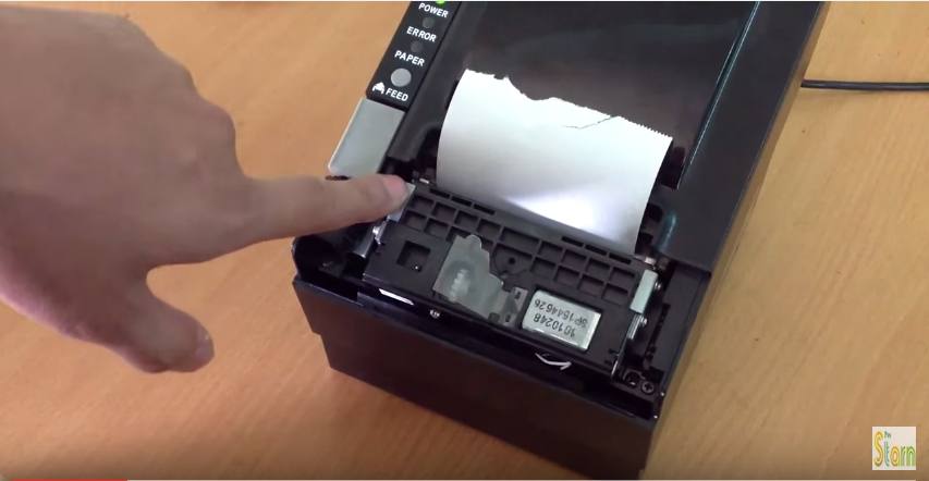 khắc phục lỗi kẹt giấy của máy in bill
