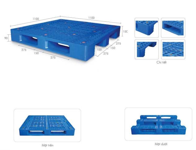 Pallet nhựa, pallet nhựa mới, palet nhựa nhập khẩu, balet nhựa cũ các kích thước