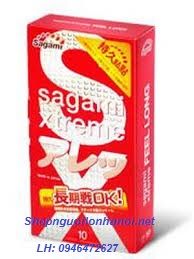 Bao cao su có chấm bi nổi li ti Sagami Xtreme Feel Long