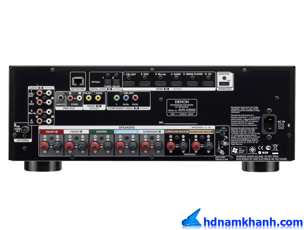 Ampli receiver Denon AVR-X2000