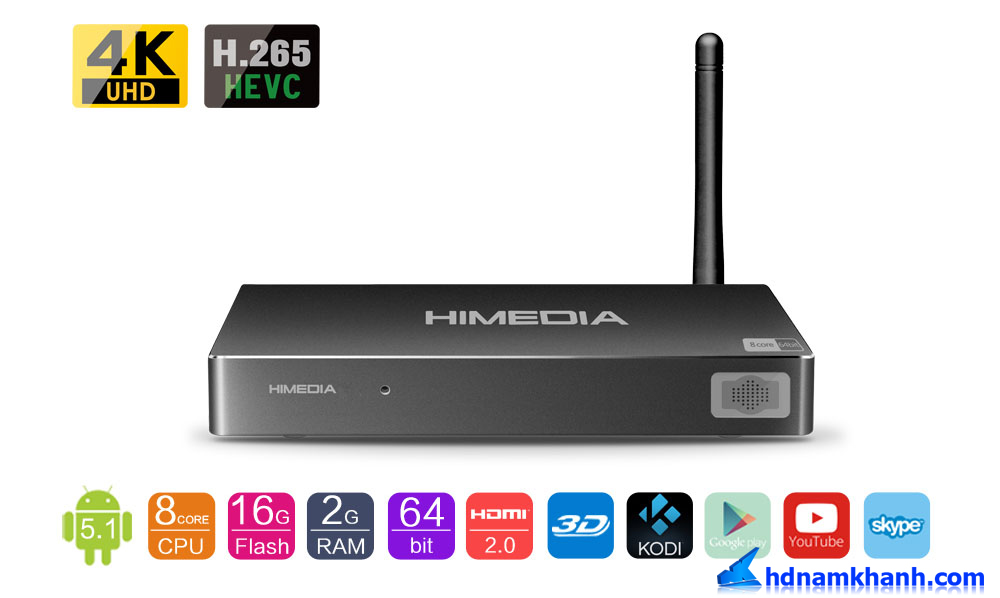 Himedia H8 - Android TV Box Cấu hình cao cấp - Thiết kế tinh tế sang trọng!