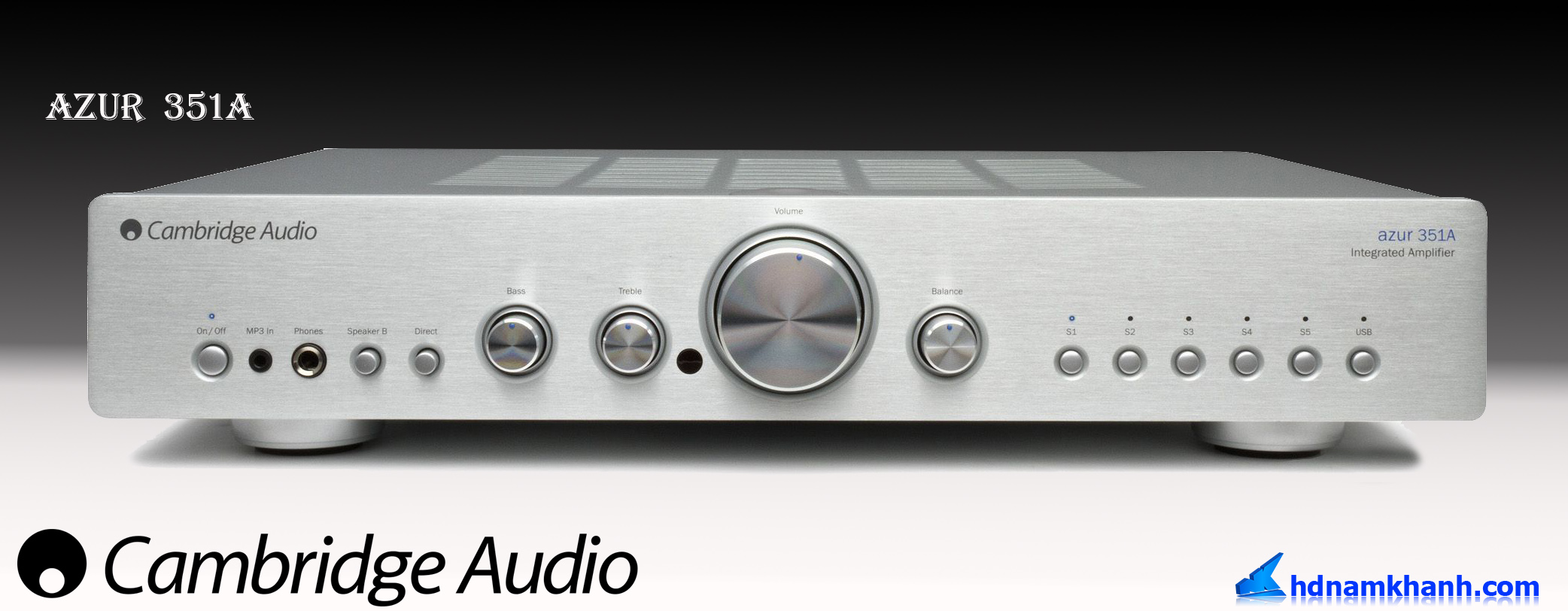 Cambridge Audio Azur 351A màu trắng bạc