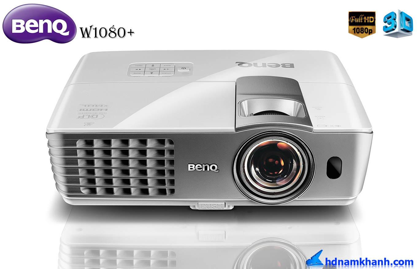 Máy chiếu BenQ W1080+ Tối đa hóa không dây Full HD thú vị trong không gian nhỏ
