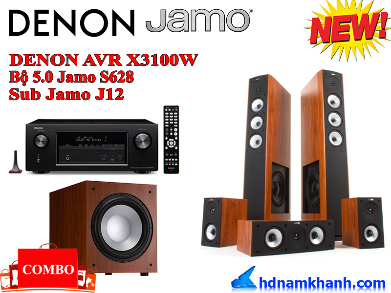 Tặng sub Jamo 210 khi mua bộ âm thanh Amply Denon và bộ loa 5. 0