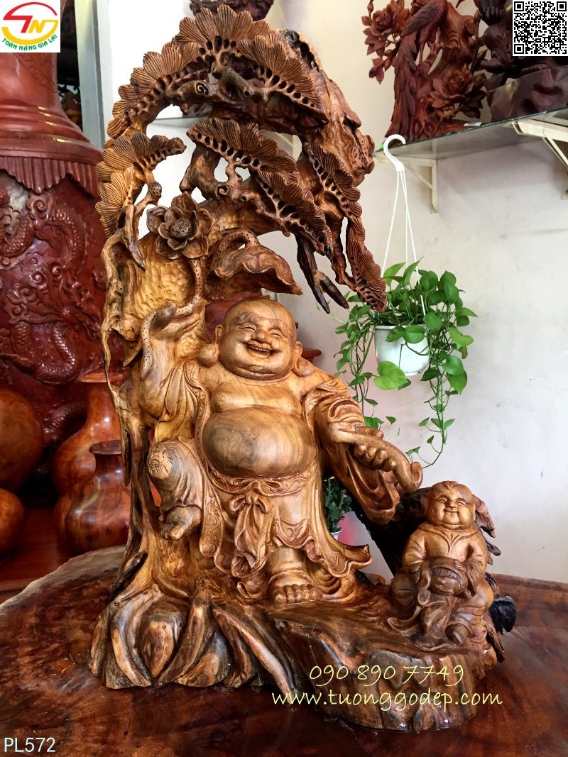 Tượng gỗ Phật Di Lặc, mẫu năm 2016 - 7